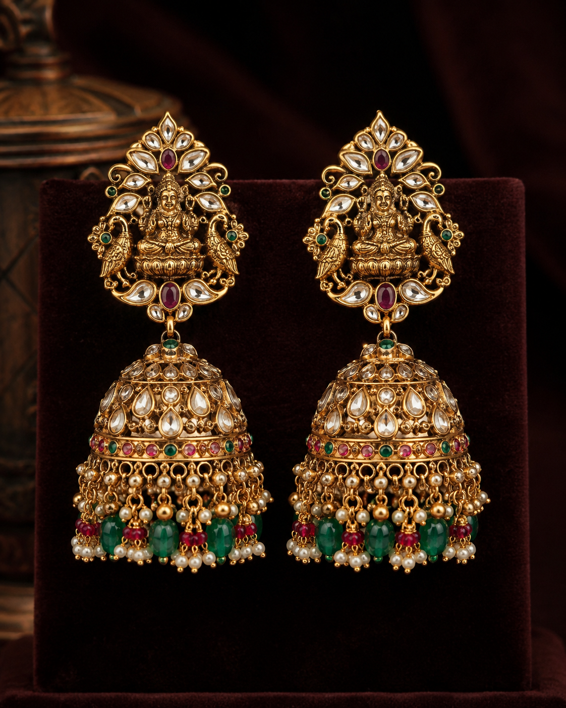 Antique Polki Earrings