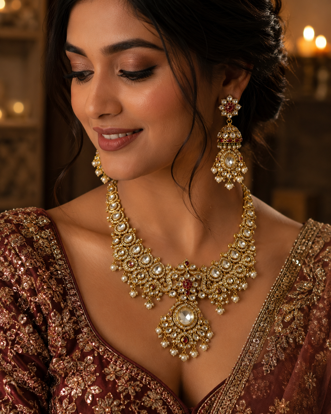 Antique Polki Half-Set
