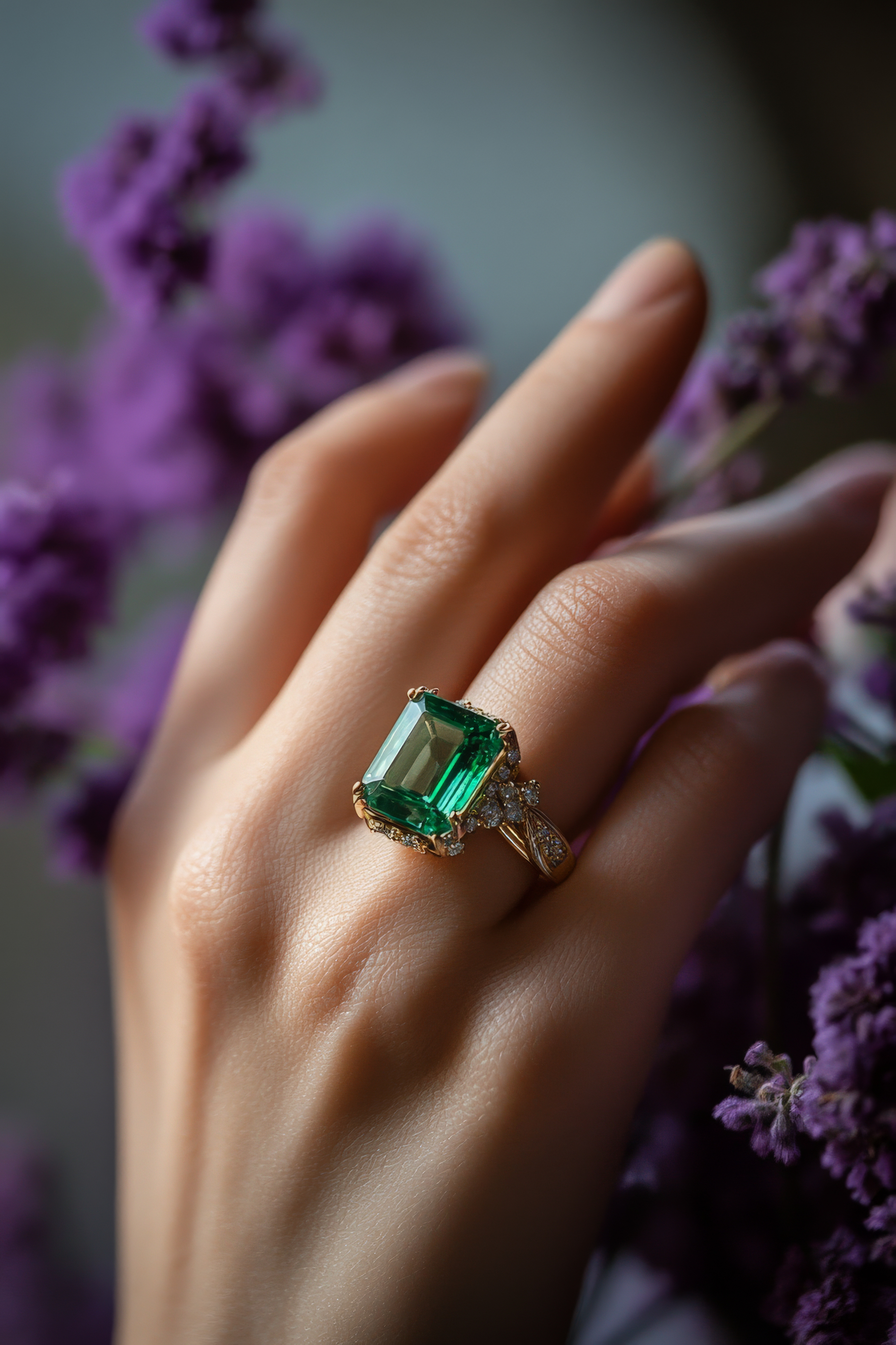 One-of-a-kind Emerald Ring
