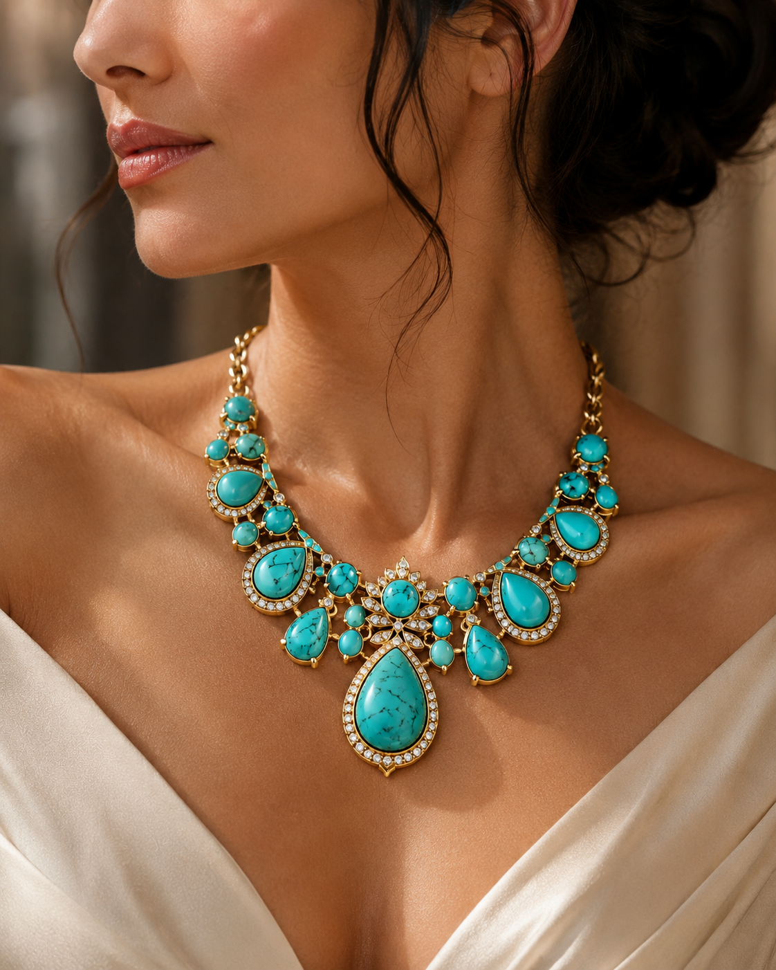 Turquoise Statement Necklace