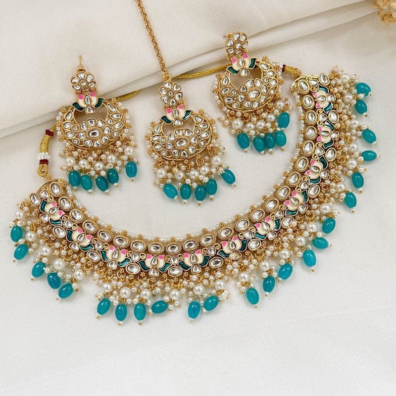 Emerald Beaded Choker