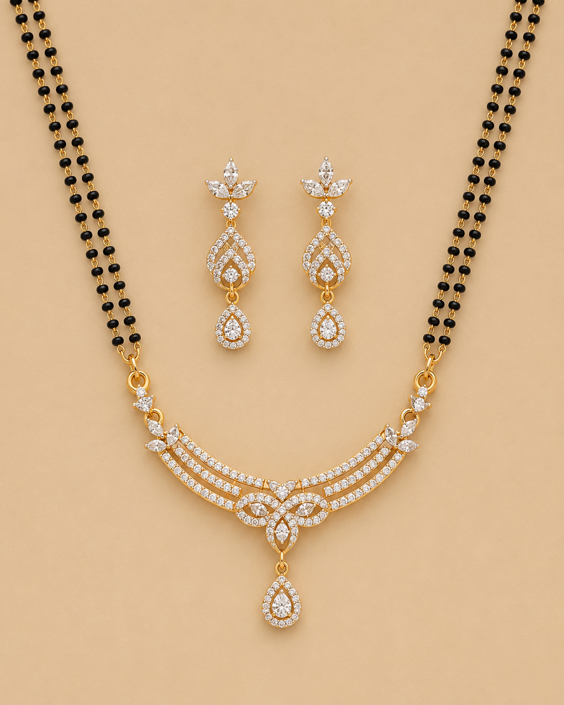 Diamond Mangalsutra Set