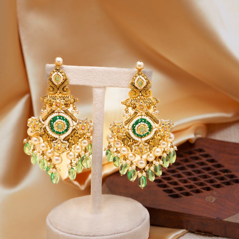 Antique Polki Earrings
