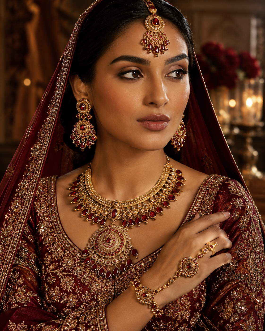 Light Bridal Necklace Set