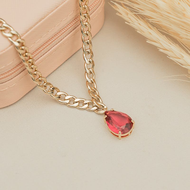 Garnet Pendant Set