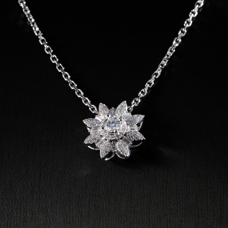 White Gold Diamond Pendant